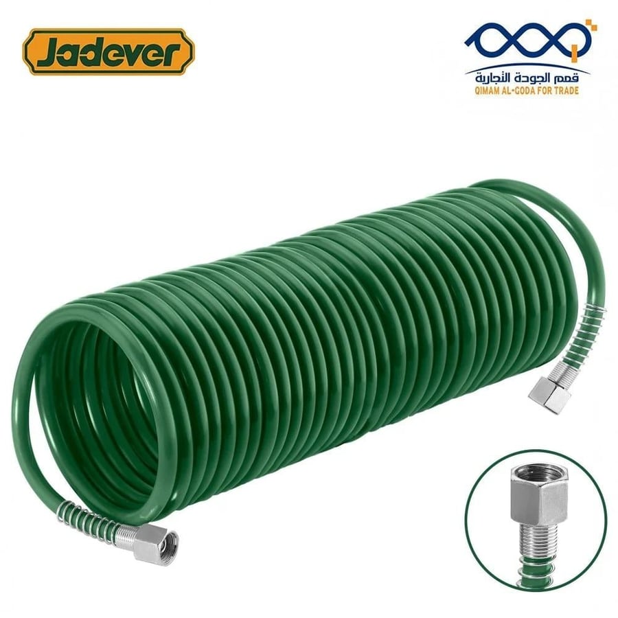 خرطوم ولي هواء سسته مرن 8 مم للكمبروسر بأطوال متعددة من JADEVER