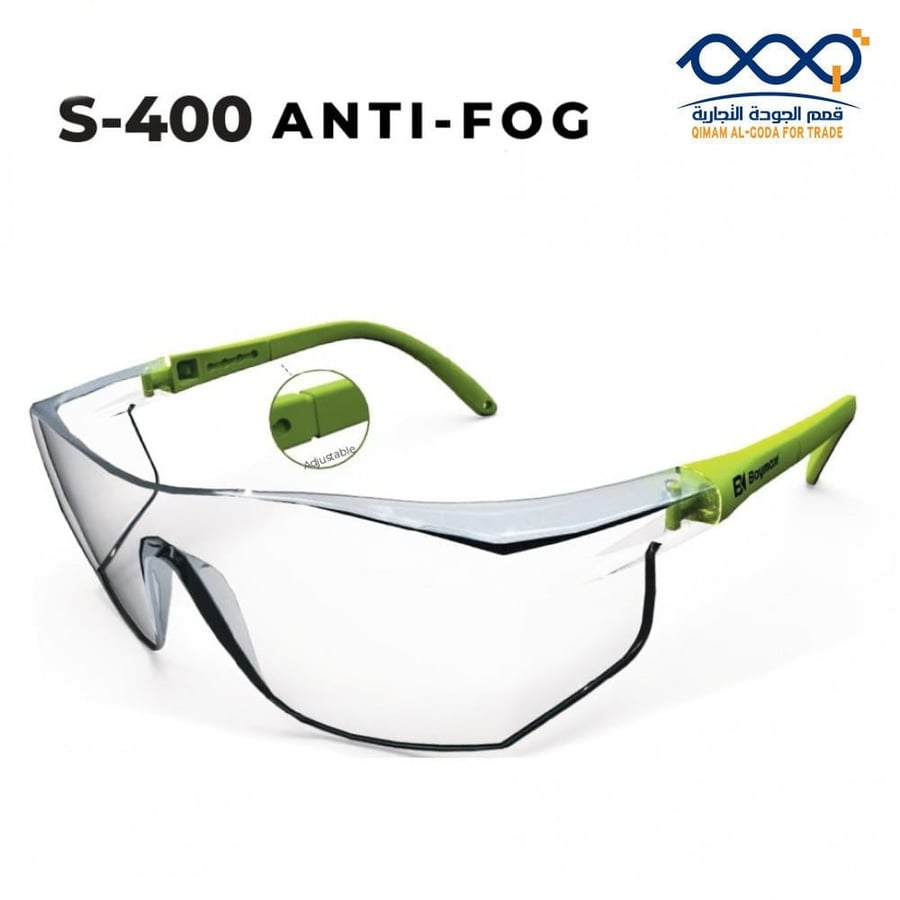 نظارات سلامة ضد الضباب شفاف تركي S-400 - TRANSPARENT - ANTI FOG
