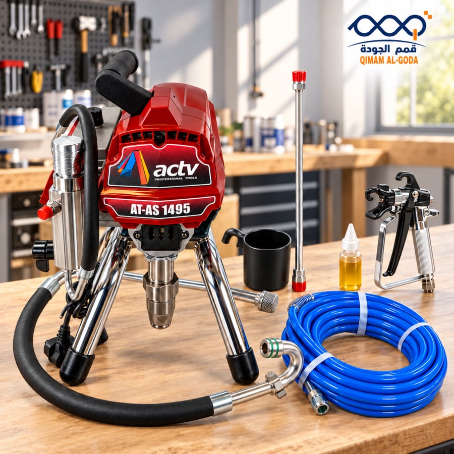 ماكينة رش دهان ايرلس ACTV AT-AS 1495 قدرة 2400 W وتدفق 2.7 L/min