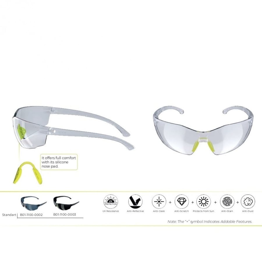 نظارات سلامة تركي BAYMAX S-1100