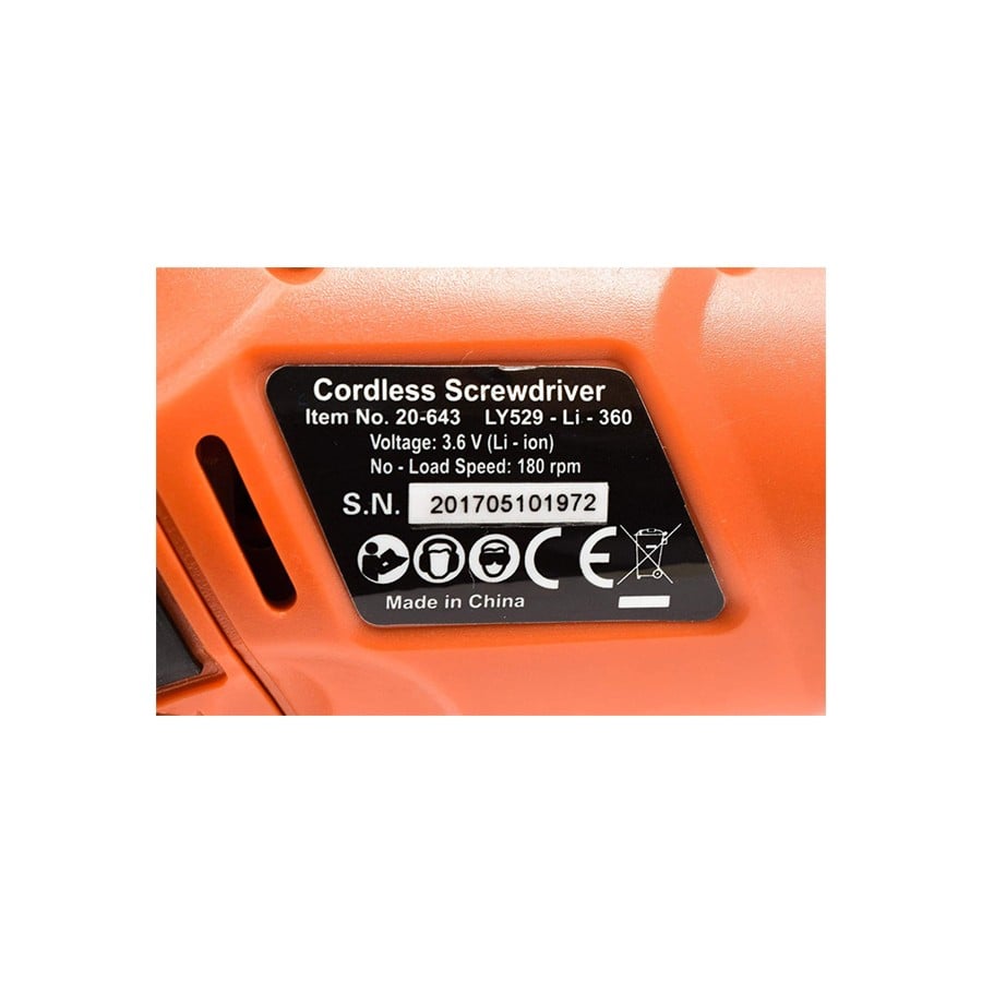 مفك براغي بطارية شحنFONTANA 3.6V