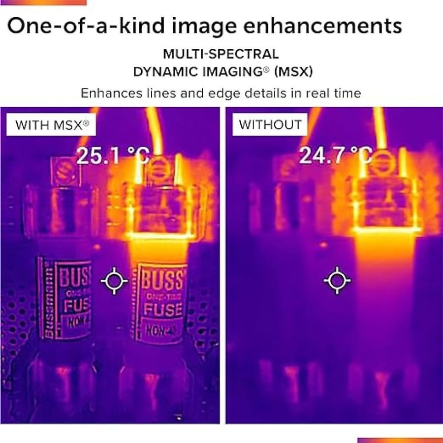 FLIR TG165-X Thermal Camera with MSX Technology - Spot Thermal Camera for Diagnostics
