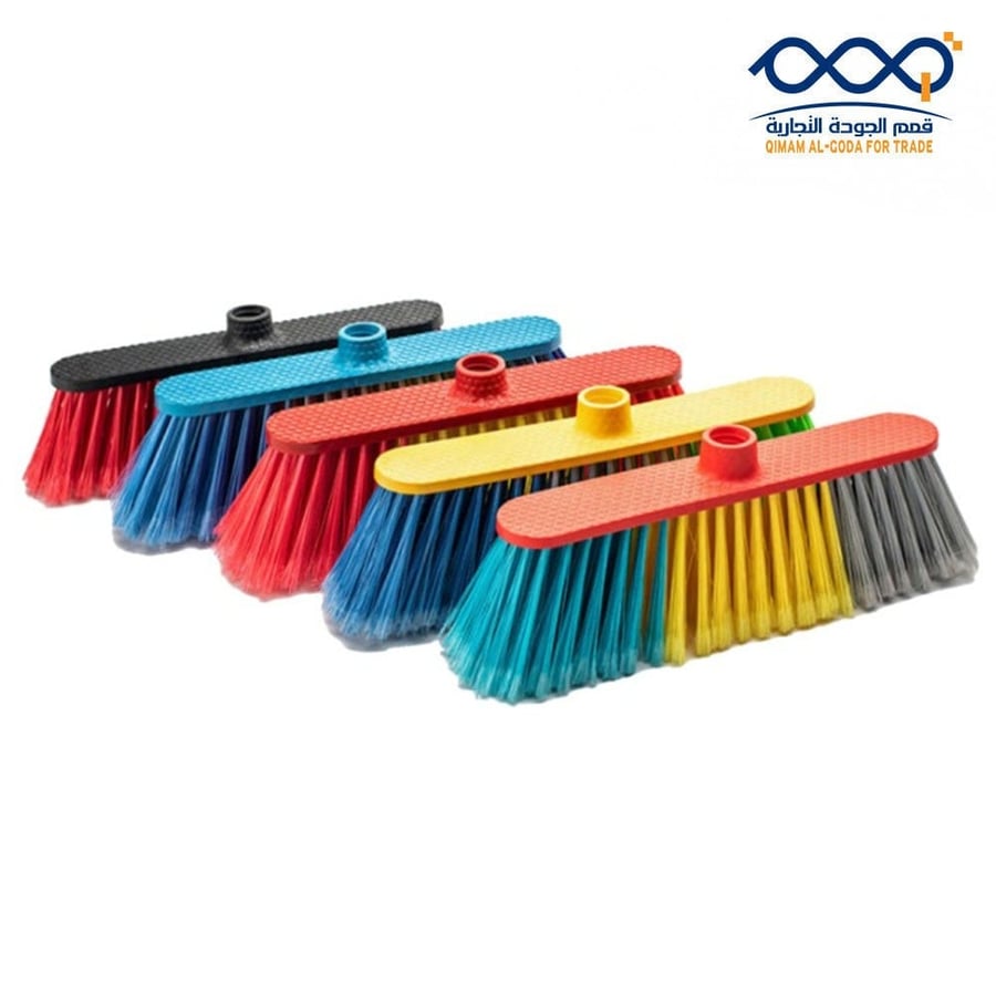 Colored plastic broom