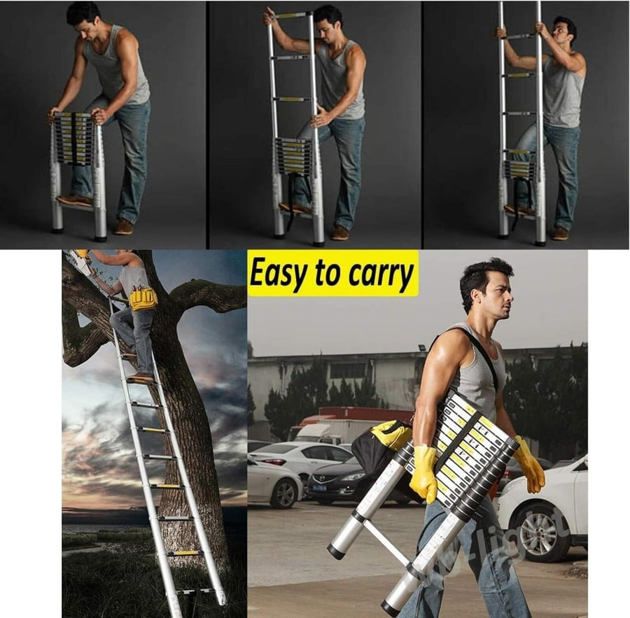 سلم المنيوم تلسكوبي 2 متر