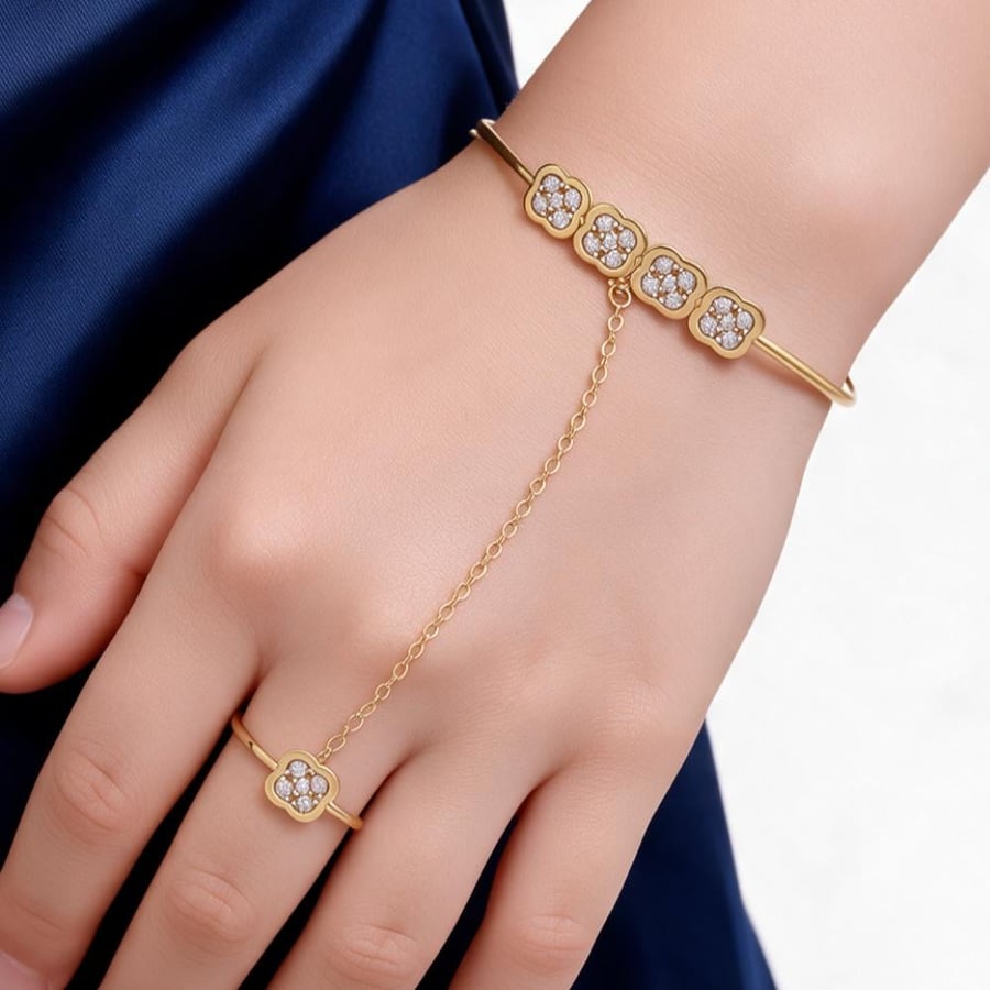 كف ذهب اطفال - عيار 18