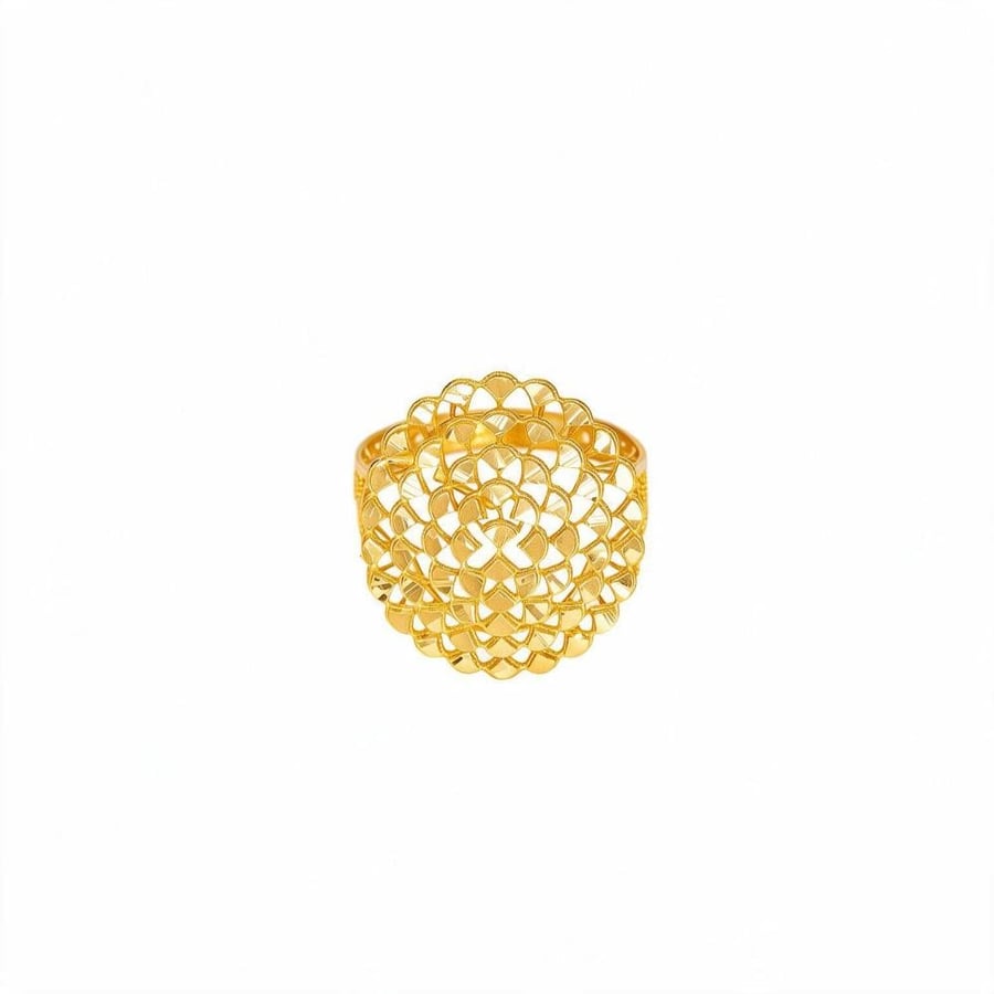 خاتم ذهب  - عيار 21