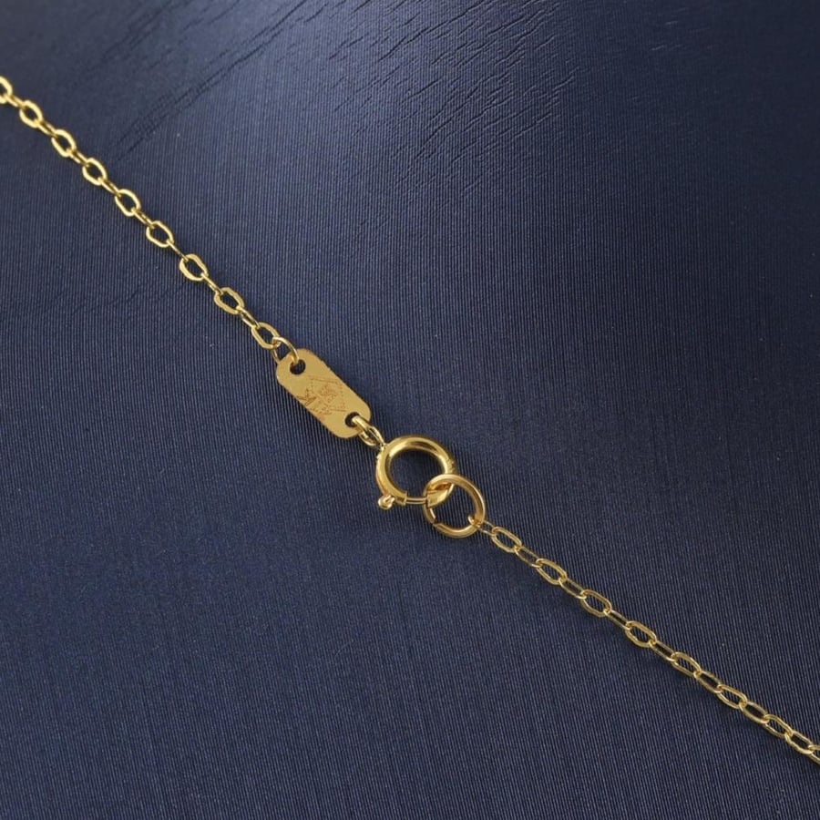 Gold set of earrings and laser balls - 21 karat