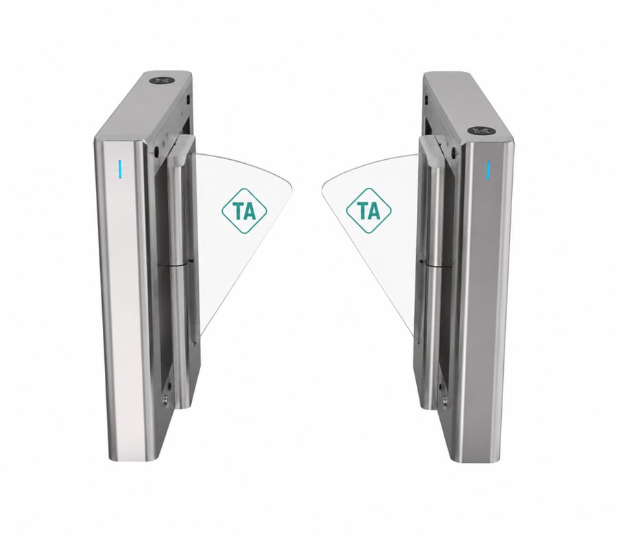 بوابة مرور وتنظيم مسارات الأفراد فلاب بارير سريعة TA TURNSTILE TA-318S ستانلس 304