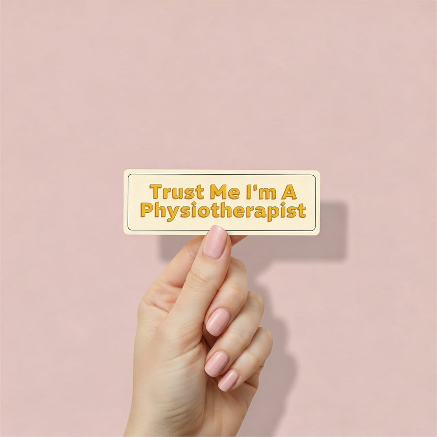 ستيكر trust me I'm physiotherapist