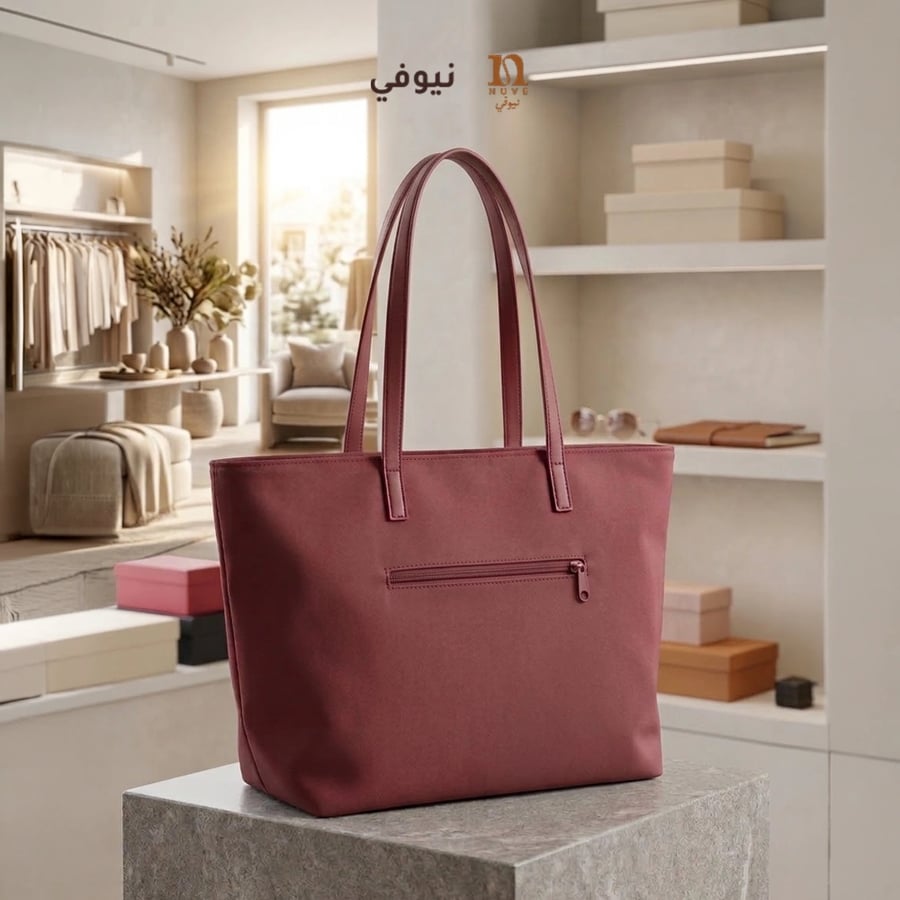 شنطة Alo قماشية نسائية باللون الأحمر