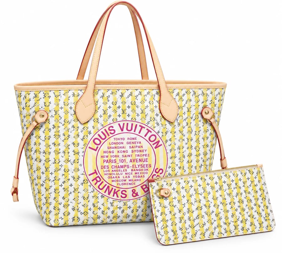 شنطة لويس فويتون الصفراء مع محفظة – Louis Vuitton Yellow Bag