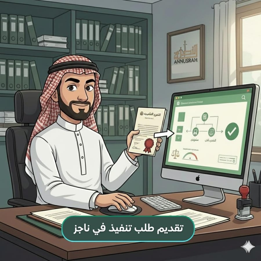 تقديم طلب تنفيذ في ناجز