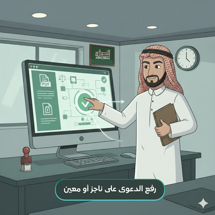 رفع الدعوى على ناجز أو معين