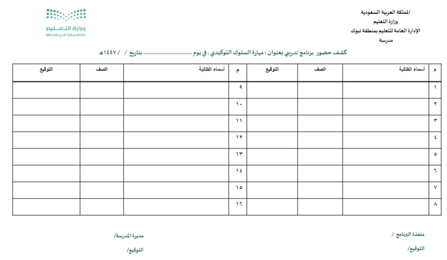 مهارة السلوك التوكيدي للطالبات