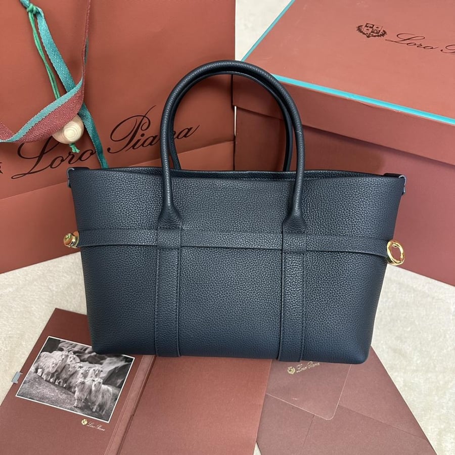 Loro Piana – Ghiera Shopper Small Black