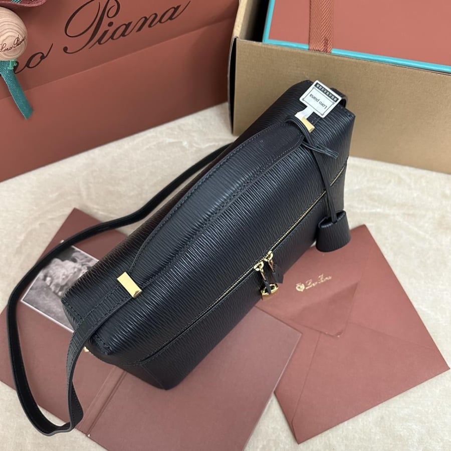 Loro Piana – Extra Bag L27 Fall/Winter New Collection – Dark Blue Water Ripple