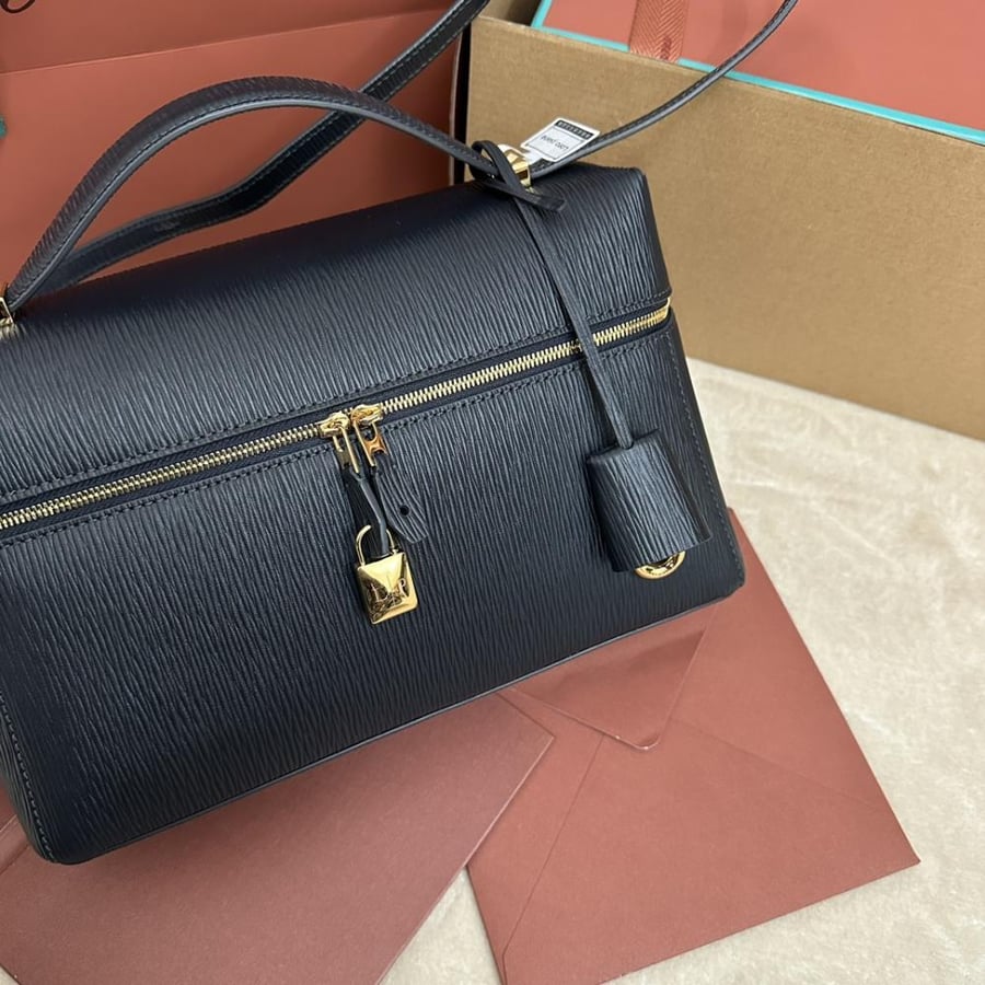 Loro Piana – Extra Bag L27 Fall/Winter New Collection – Dark Blue Water Ripple