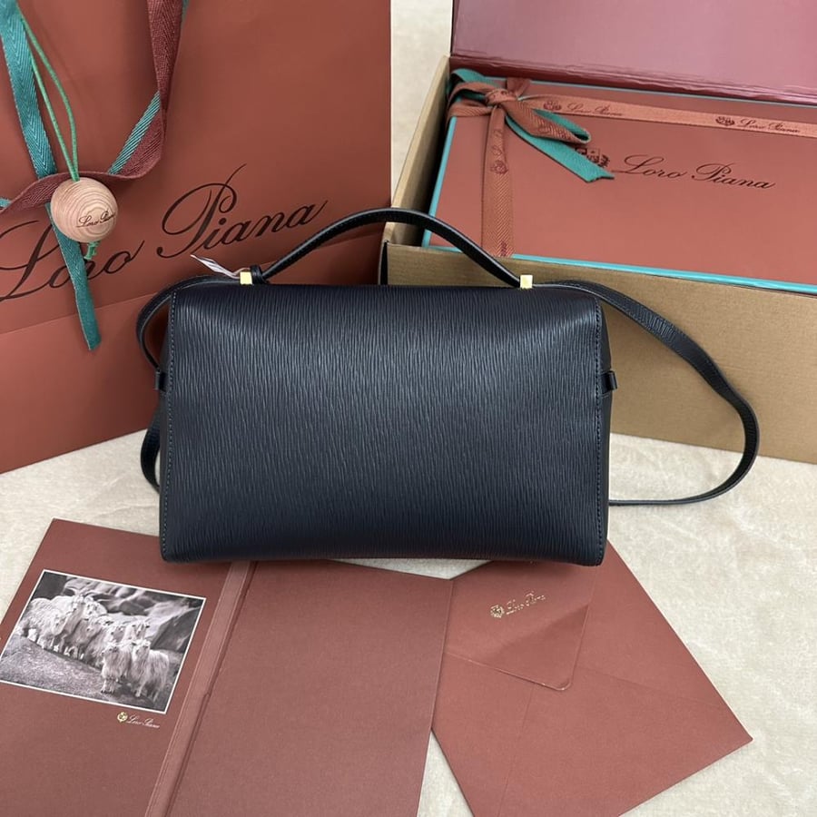 Loro Piana – Extra Bag L27 Fall/Winter New Collection – Dark Blue Water Ripple