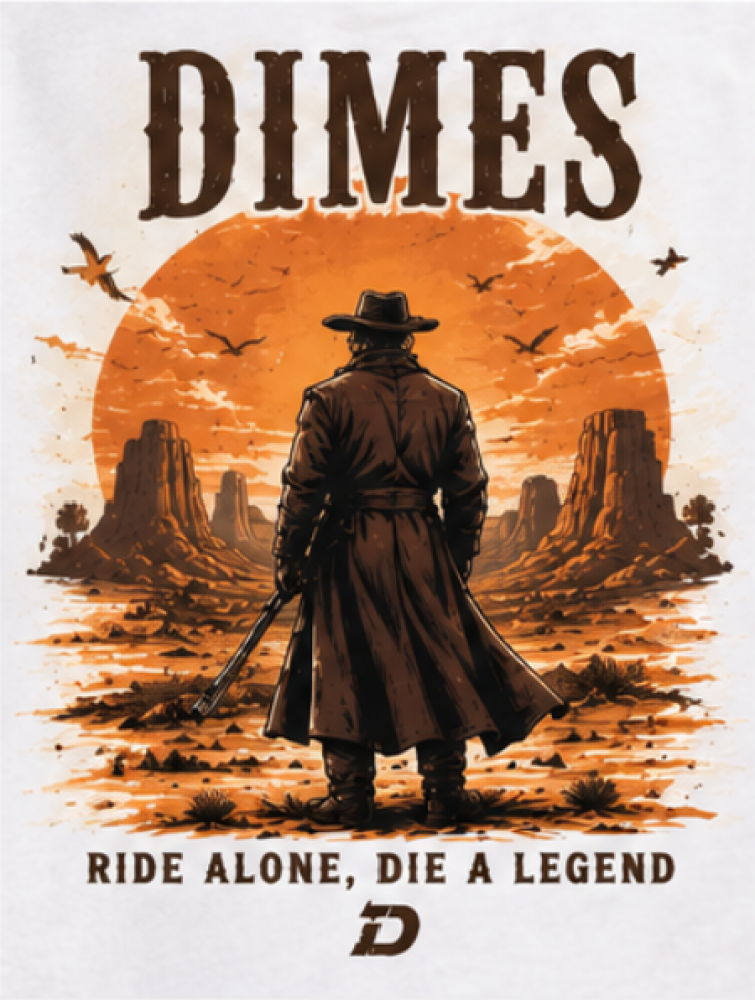 تيشيرت Western Outlaw الأوفر سايز