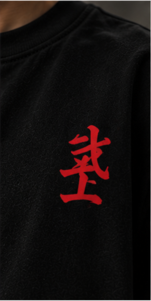 تيشيرت DIMES Samurai Cinema – أسود أوفر سايز