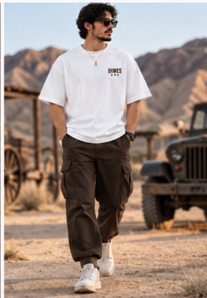 تيشيرت Western Outlaw الأوفر سايز