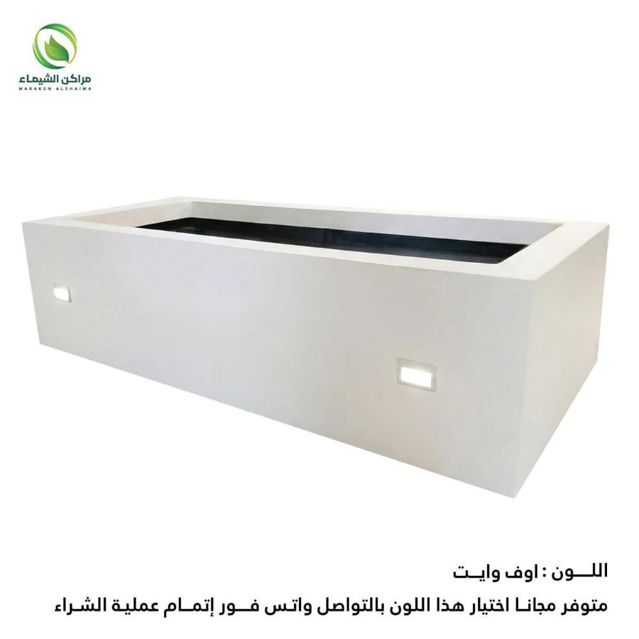 Fiber planting basin with lighting 2m