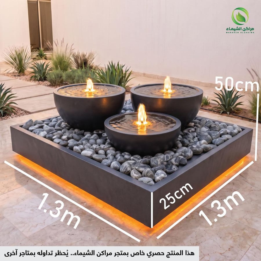 نافورة مميزة لمداخل الحدائق فايبر خارجية