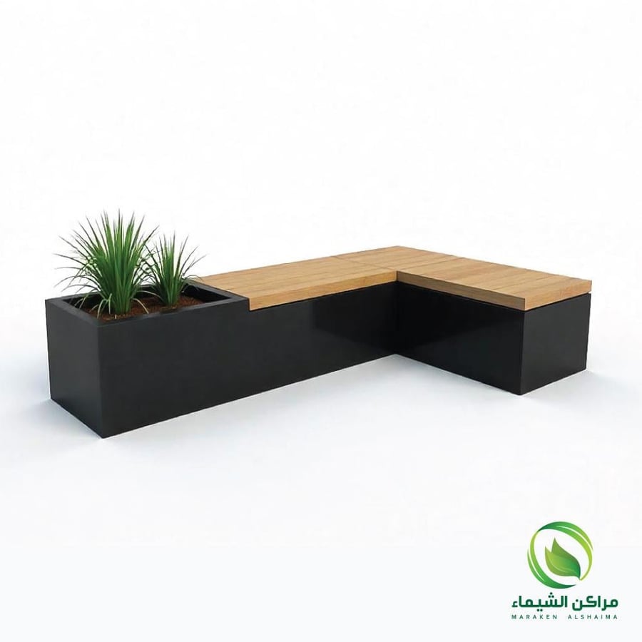 Outdoor seating, 2 pieces, 3.5 meters long, movable