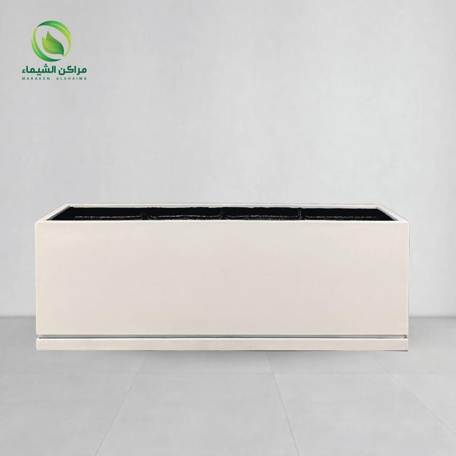 Fiberglass planting basin 1.5m with bottom tray