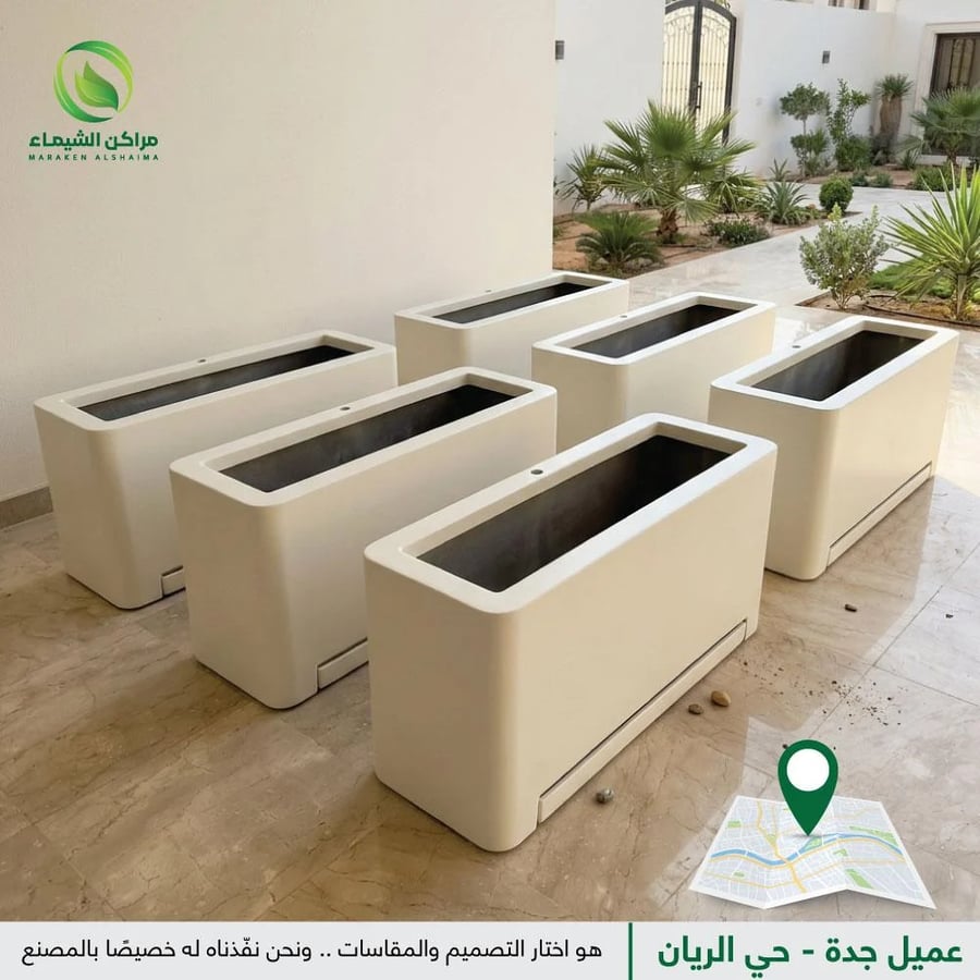 عرض خاص جملة تم تنفيذه لعميل جدة - حي الريان  - احواض فايبر مميزة