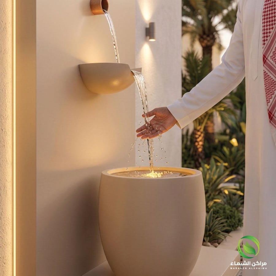 شلال جاهز متنقل مضئ 2م