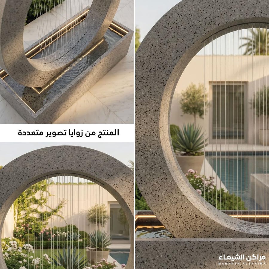 شلال دائري جاهز متنقل 2م