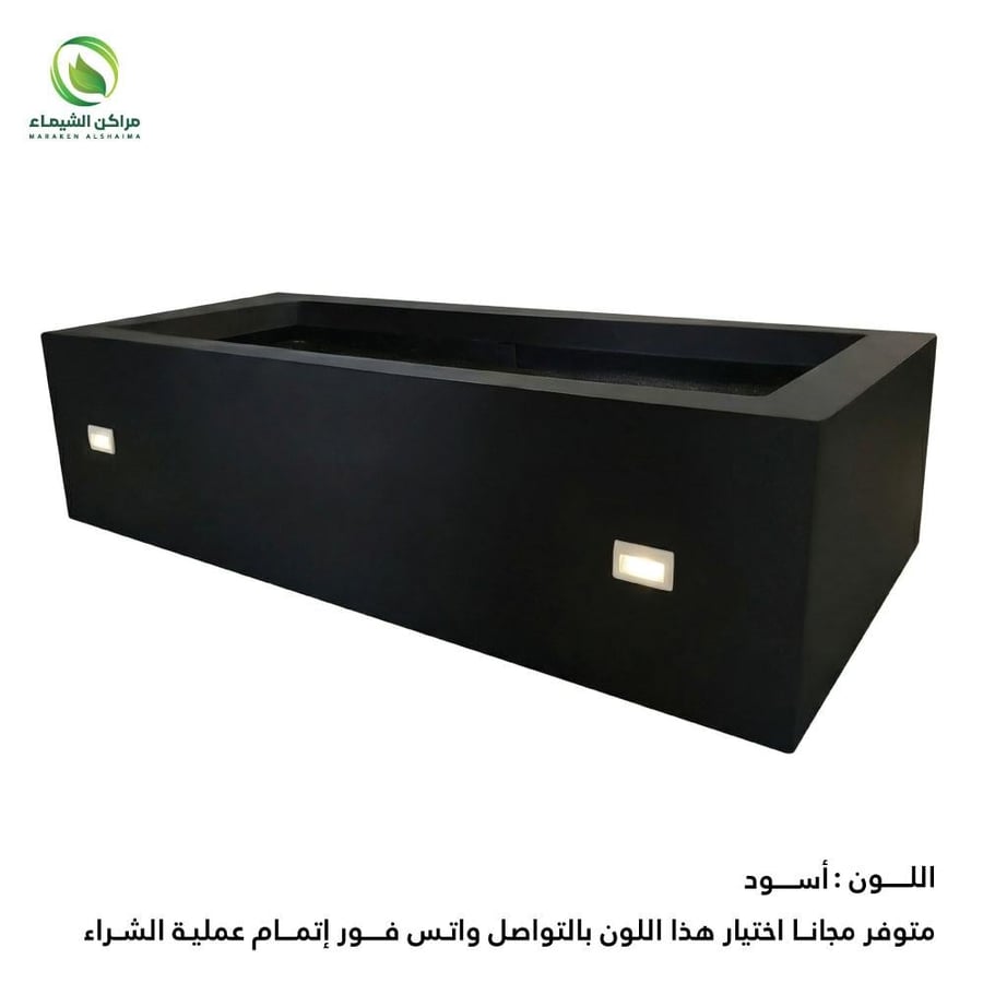 Fiber planting basin with lighting 2m