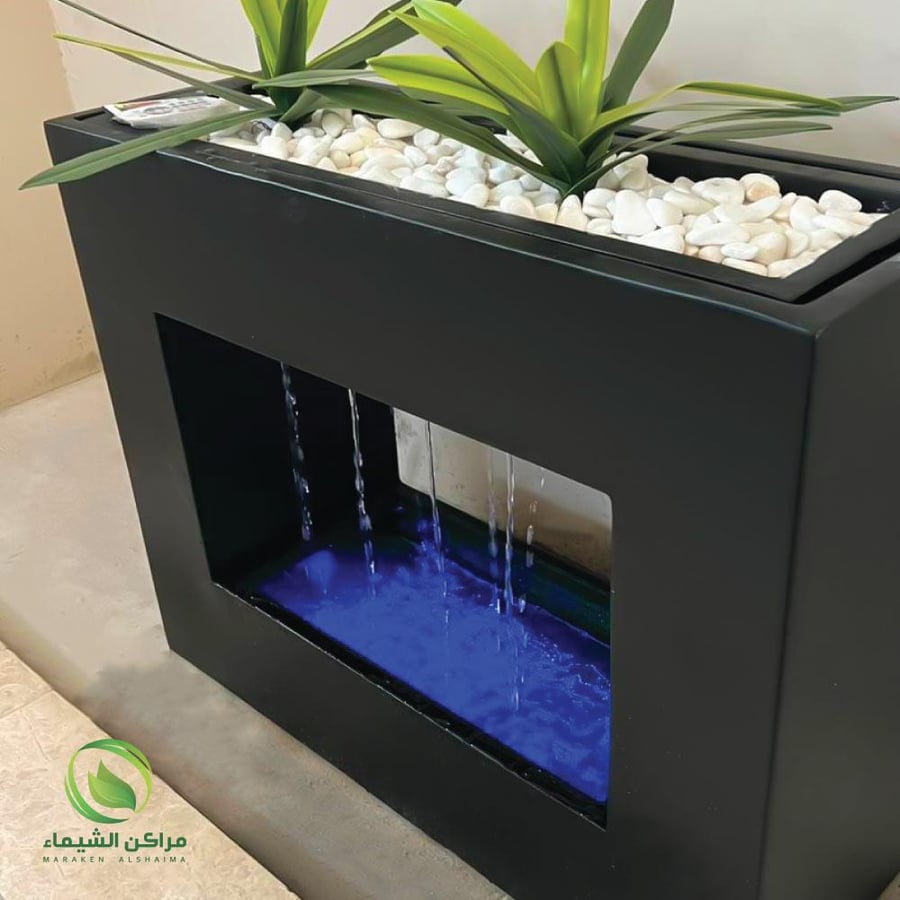 Rainy fiber waterfall + fiber basin