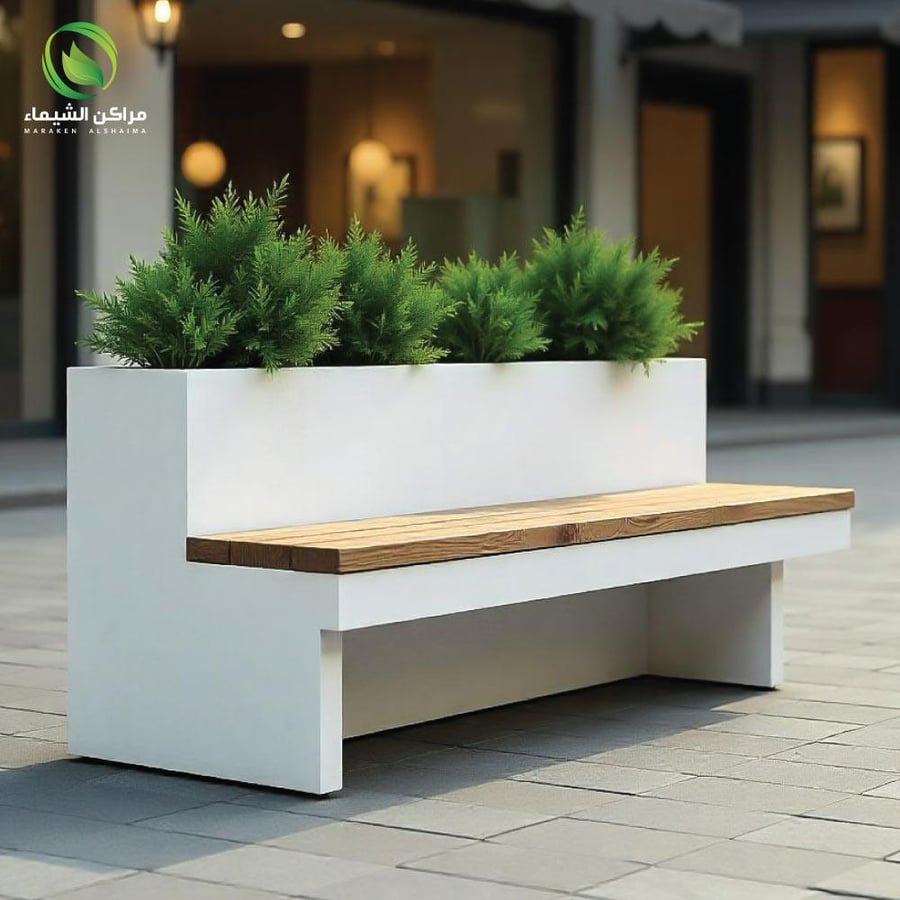 A large ready-made sitting area, 2 meters, with a planting basin