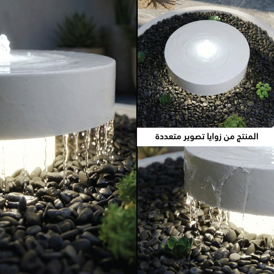 A large ready fiberglass fountain