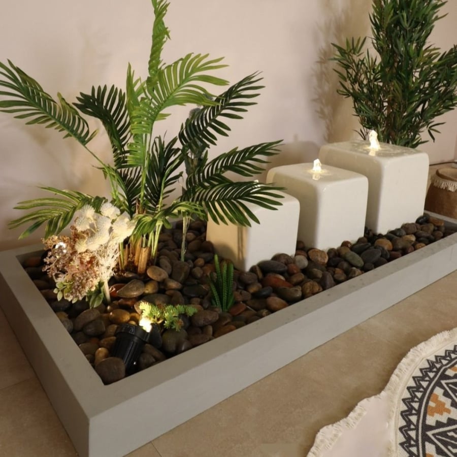 Fiber fountain length 2.5 meters