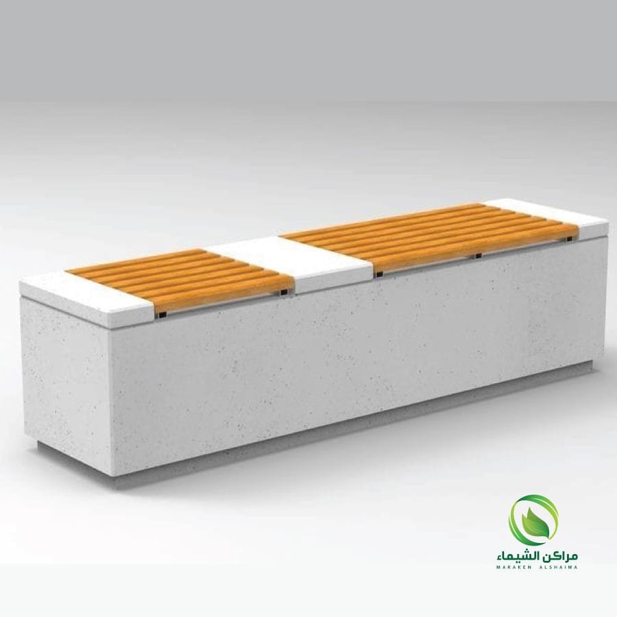 Outdoor seating 2 meters with a stepped base