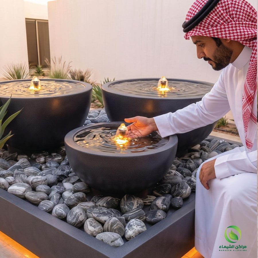 نافورة مميزة لمداخل الحدائق فايبر خارجية