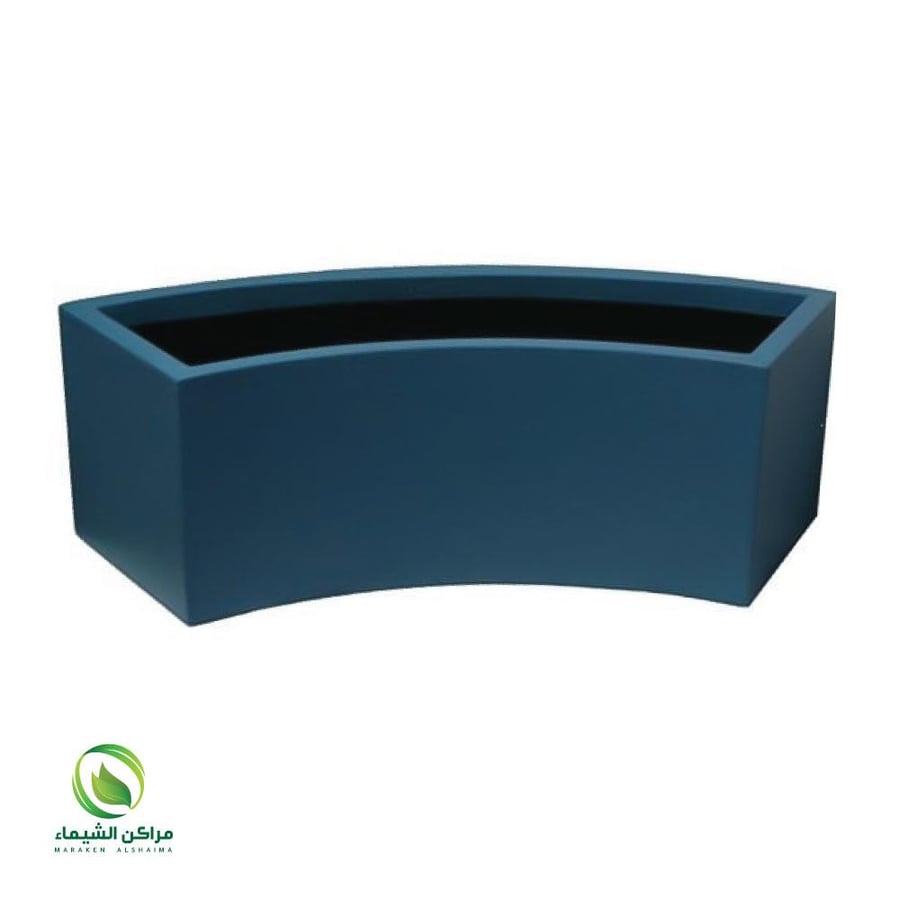 Large curved fiber planting basin 1.3m modern design