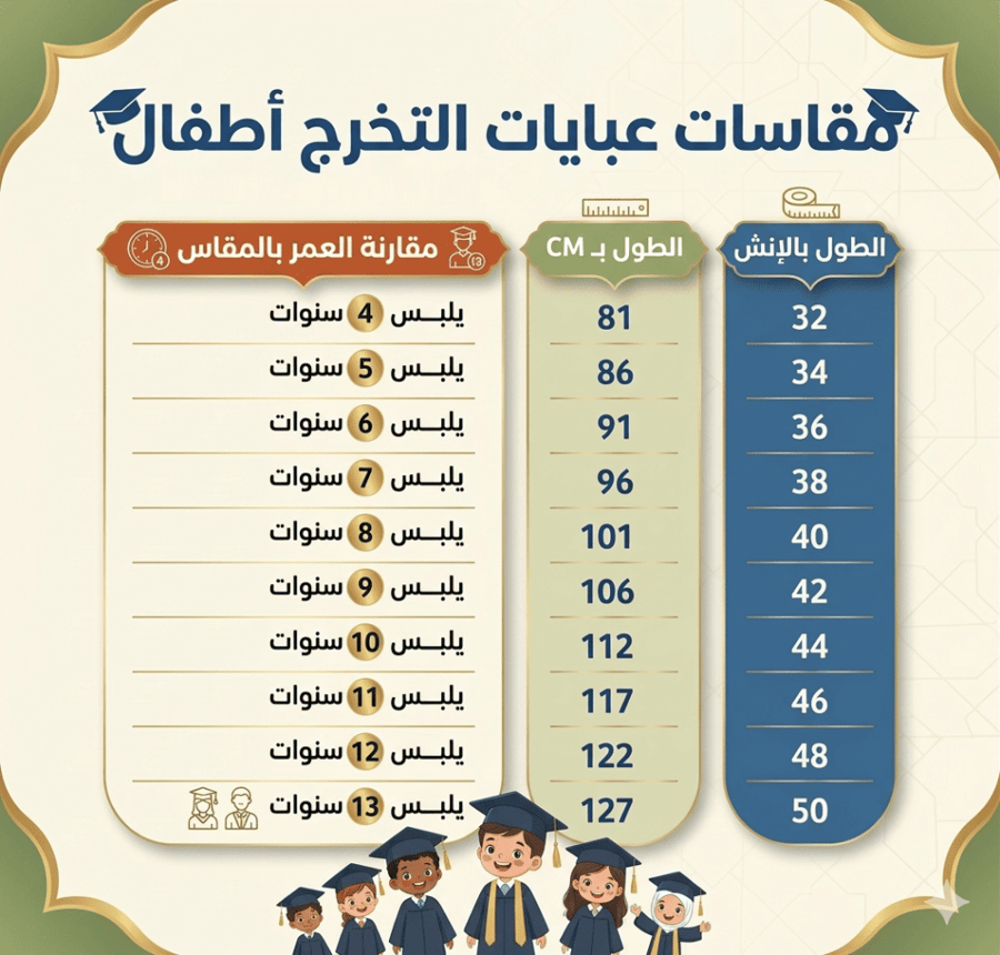 عباية تخرج ابتدائي