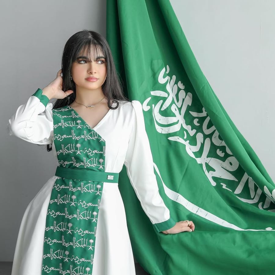 فساتين اليوم الوطني فستان موديل جديد