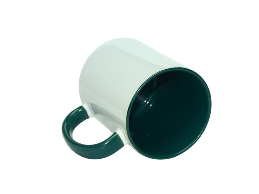 Sublimation cup green handle