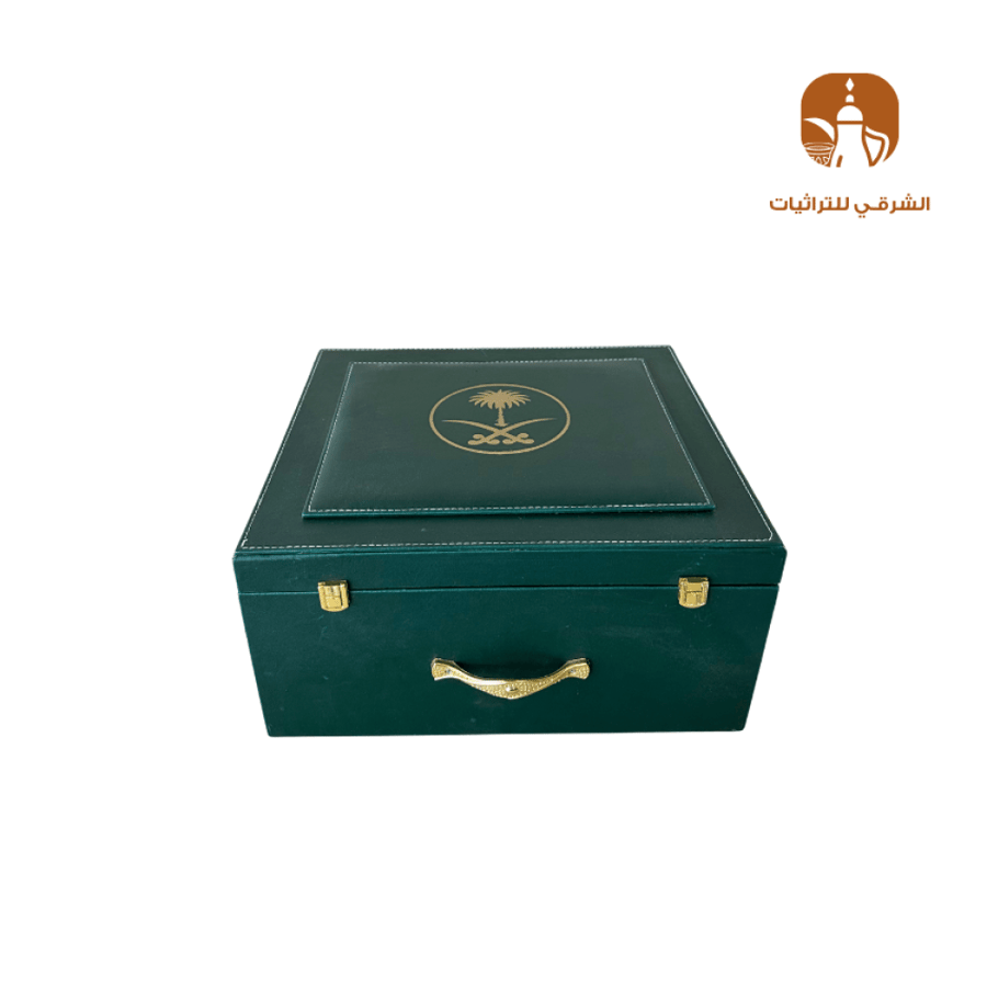 صندوق الإهداء الملكي باللون الاخضر