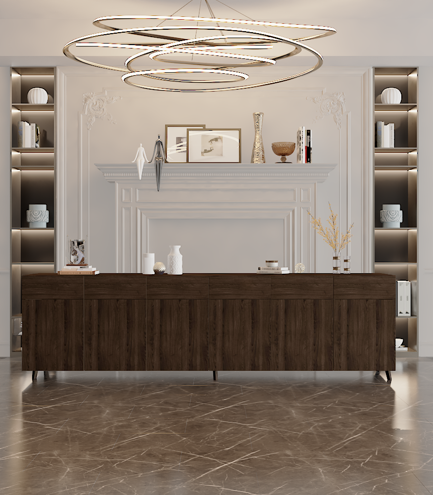 Buffet table with modern and distinctive design 300cm × 95cm