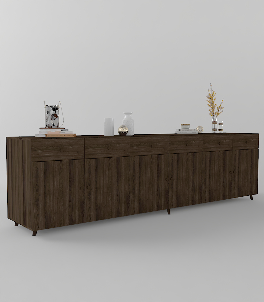 Buffet table with modern and distinctive design 300cm × 95cm