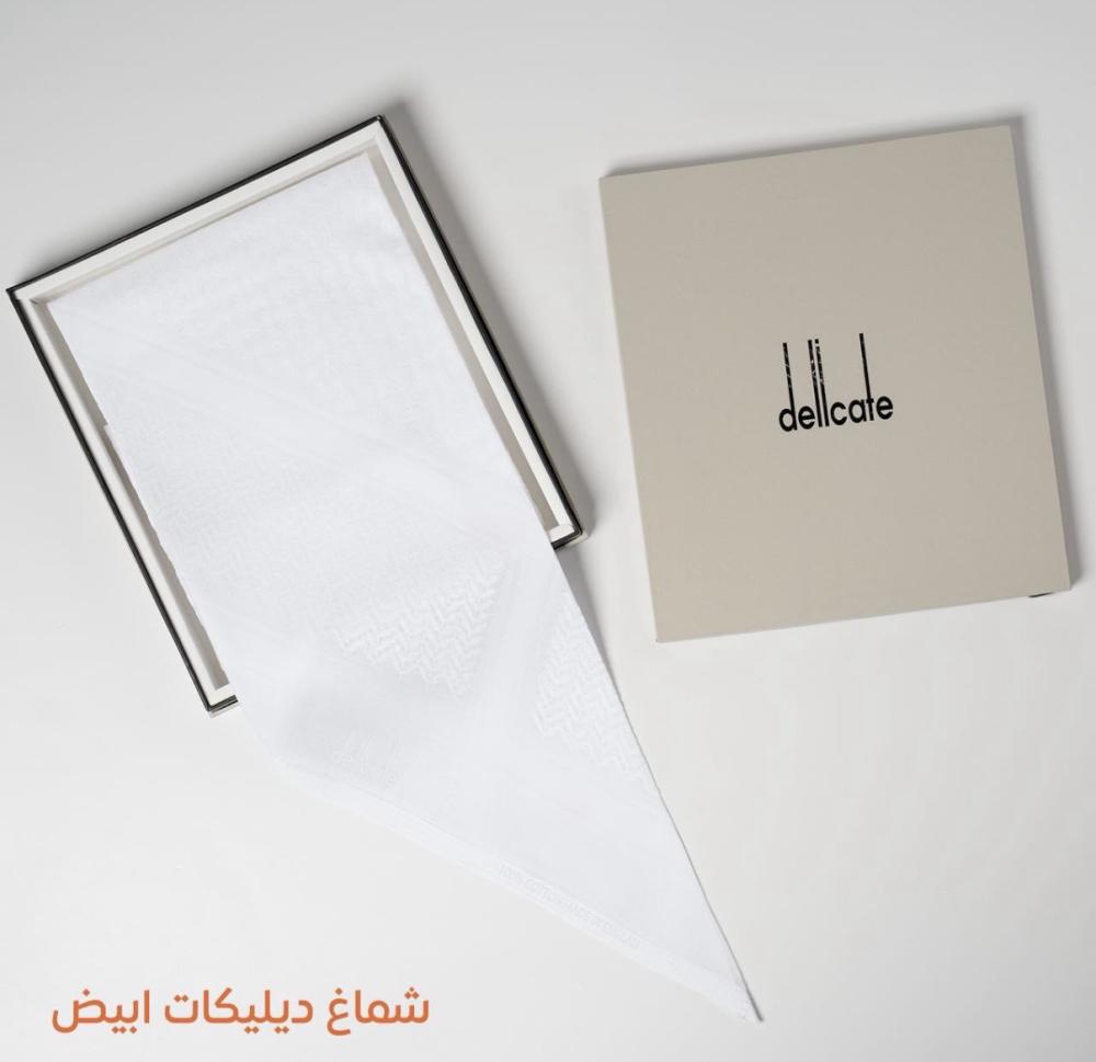 شماغ ديليكت الأبيض شركة معروف