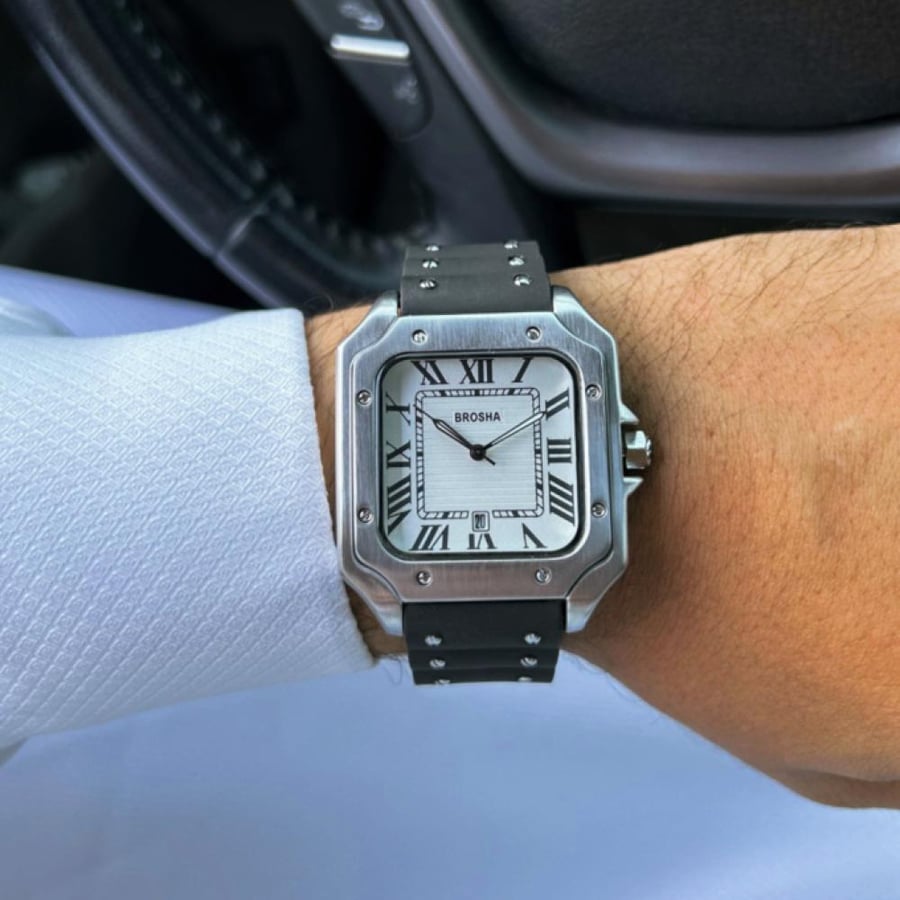 ساعة Sentinel White