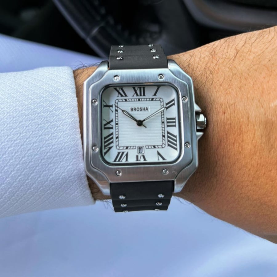 ساعة Sentinel White