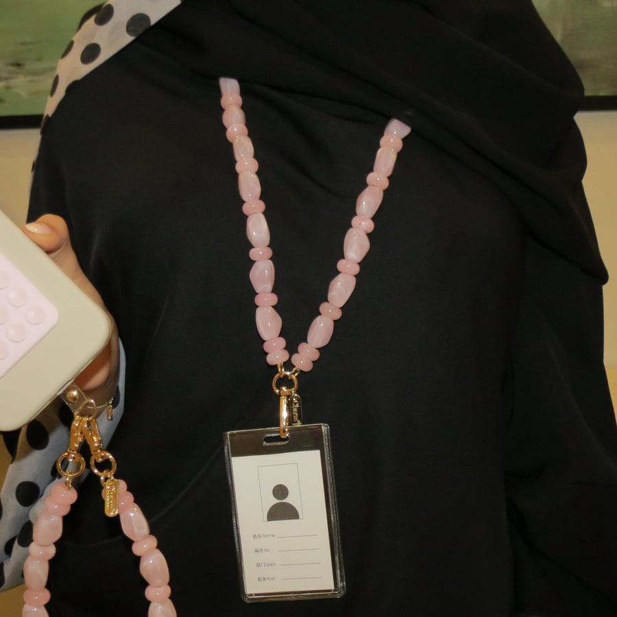 Pink Girl ID Holder
